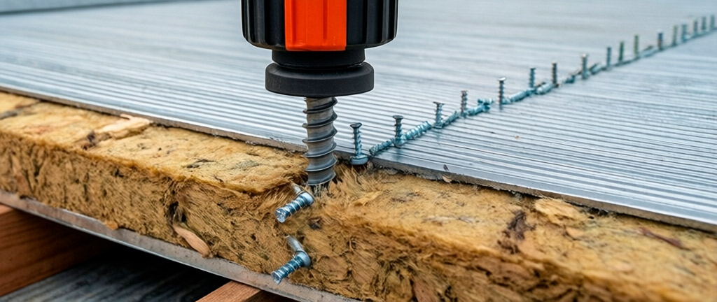 Крепёж для кровельных мембран Sika: телескопический, механический, расчёт количества и монтаж — иллюстрация к статье на siksmes.ru